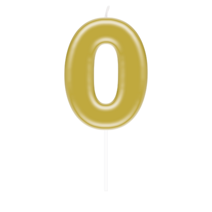 0 Anno Candela Oro 10,5 cm