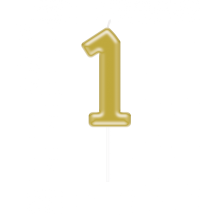 candela 1 Anno Oro 10,5 cm