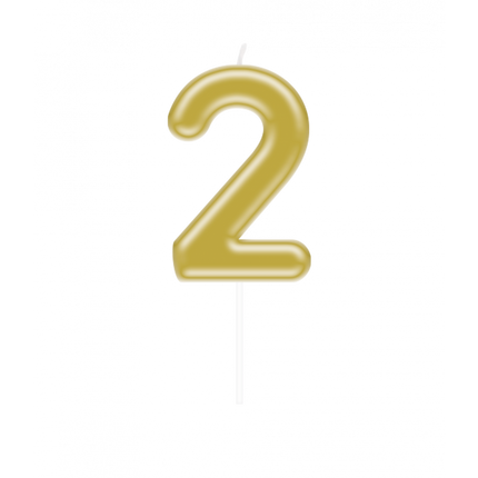 candela 2 anni Oro 10,5 cm