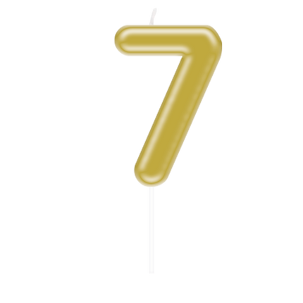 candela 7 anni Oro 10,5 cm