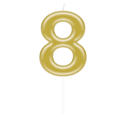candela 8 anni Oro 10,5 cm