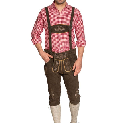 Lederhose marroni lunghi Gerlos