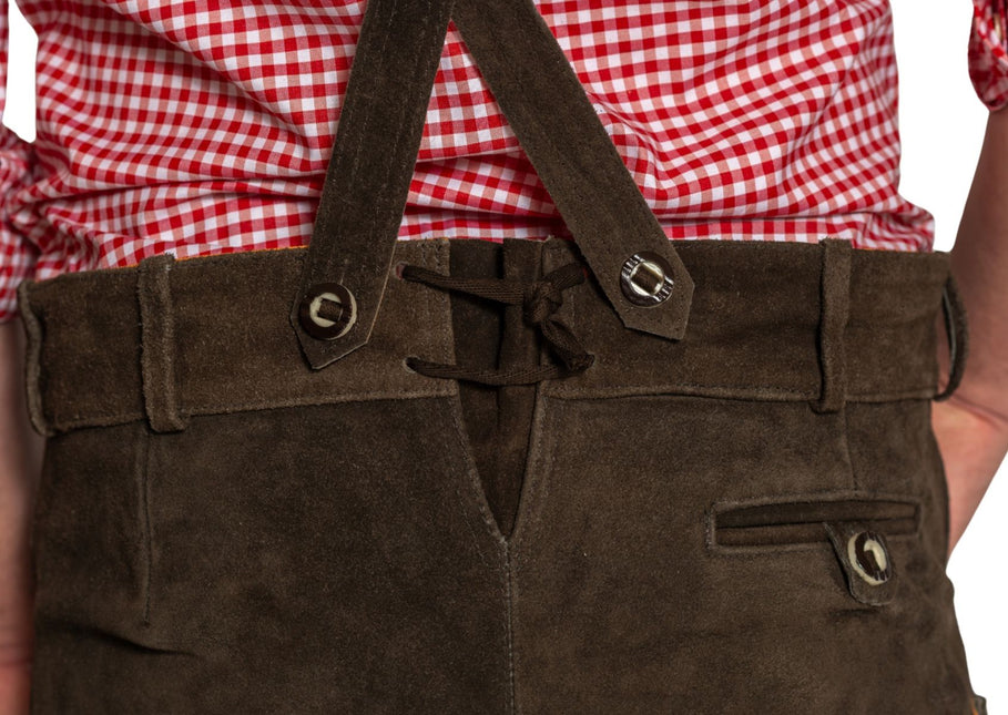 Lederhose marroni lunghi Gerlos