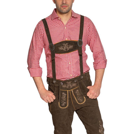 Lederhose marroni lunghi Gerlos