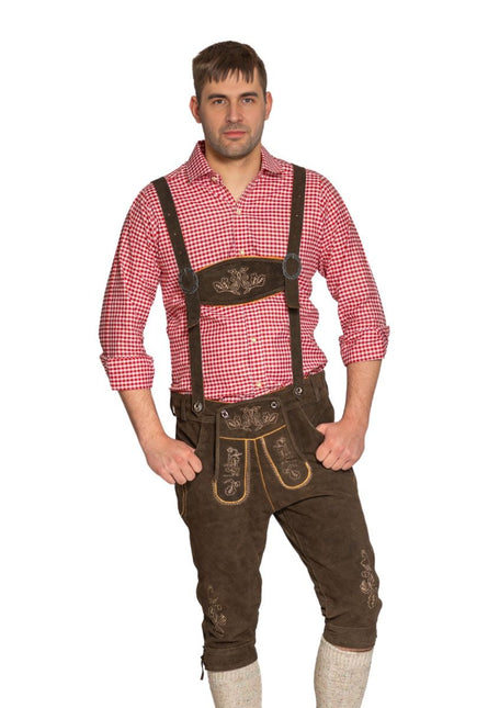 Lederhose marroni lunghi Gerlos