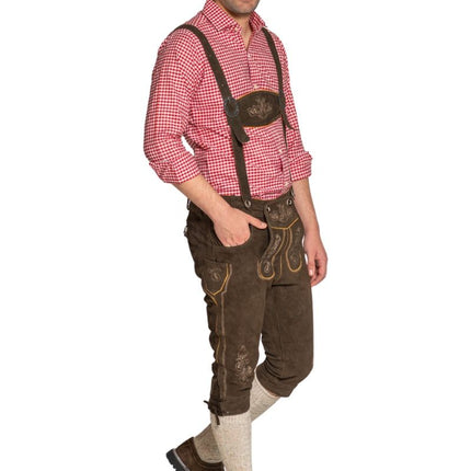 Lederhose marroni lunghi Gerlos