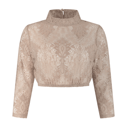 Oktoberfest Blouse Bruin Dames van Haus Huberts koop je bij Partywinkel
