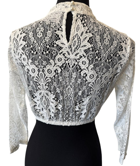 Oktoberfest Blouse Wit Dames Kant van Haus Huberts koop je bij Partywinkel