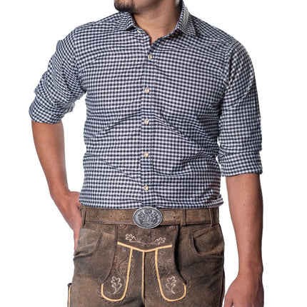Oktoberfest Blouse Zwart Heren - Partywinkel - 8720847791306