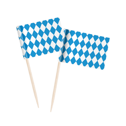Oktoberfest Cocktailprikkers 6,5cm 50st van Paper Dreams koop je bij Partywinkel
