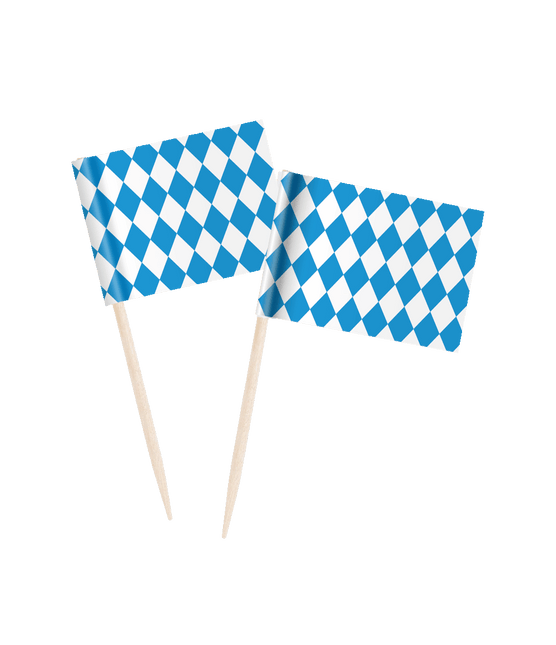 Oktoberfest Cocktailprikkers 6,5cm 50st van Paper Dreams koop je bij Partywinkel