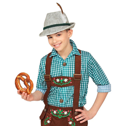 Oktoberfest Hoed Tiroler Grijs Kind van Widmann koop je bij Partywinkel