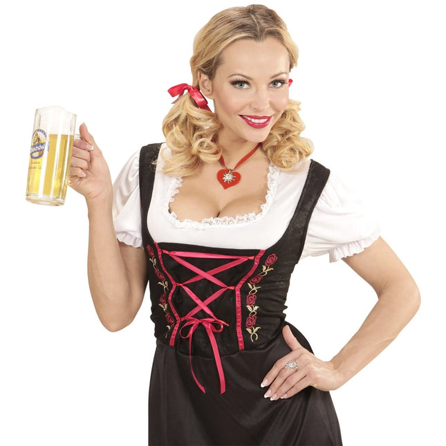 Oktoberfest Ketting Rood Met Edelweiss van Widmann koop je bij Partywinkel