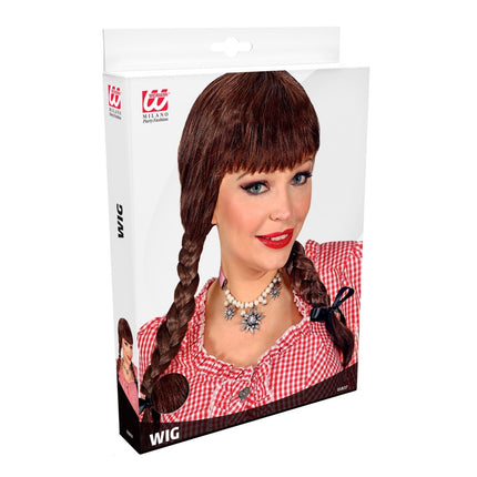 Oktoberfest Pruik Bruin van Widmann koop je bij Partywinkel