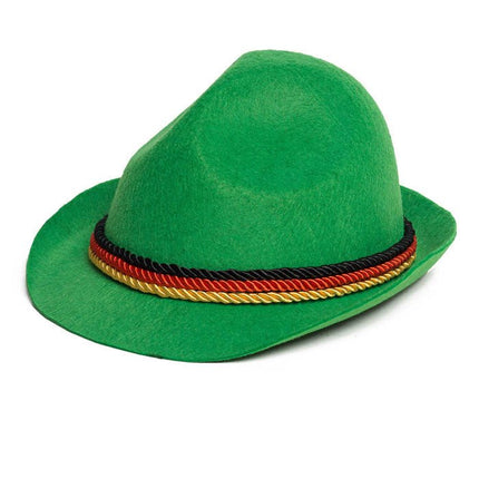 Oktoberfest Tiroler Hoed Duitsland Groen van Partychimp koop je bij Partywinkel