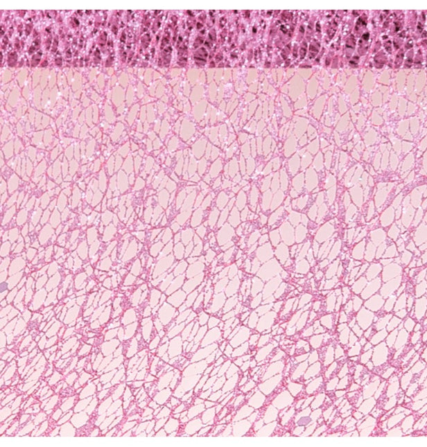 NASTRO DA TAVOLO GLITTERATO ROSA ANTICO 10 CM X 5 M