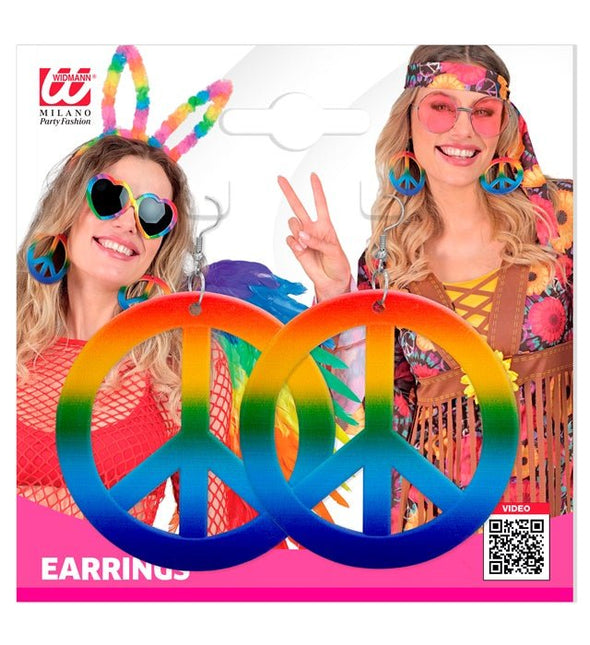 Oorbellen Hippie Regenboog van Widmann koop je bij Partywinkel