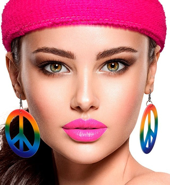 Oorbellen Hippie Regenboog van Widmann koop je bij Partywinkel