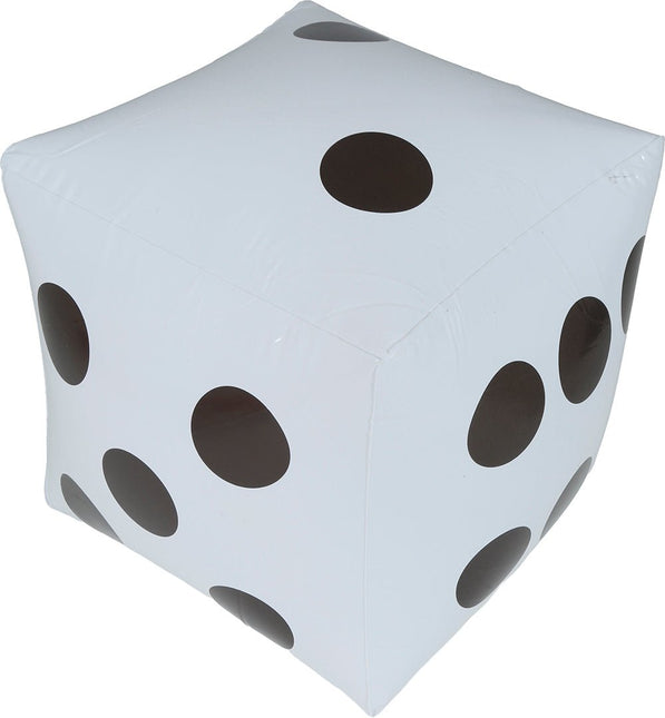 Opblaasbare Dobbelsteen 30x30 cm van Fiestas Guirca koop je bij Partywinkel