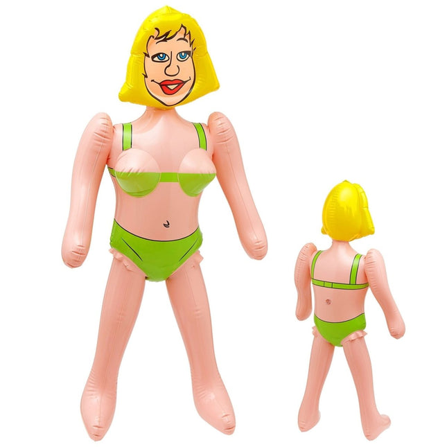 Opblaaspop Vrouw 90cm van Widmann koop je bij Partywinkel