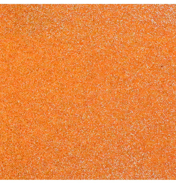 Tovaglia arancione glitterata 3m