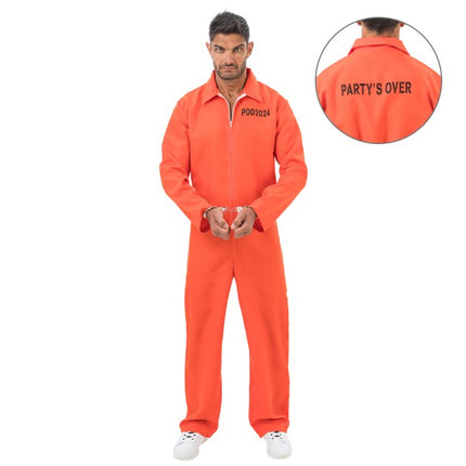 Costume da detenuto da uomo, arancione