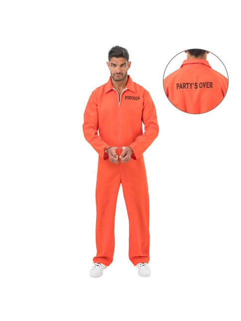 Costume da detenuto da uomo, arancione