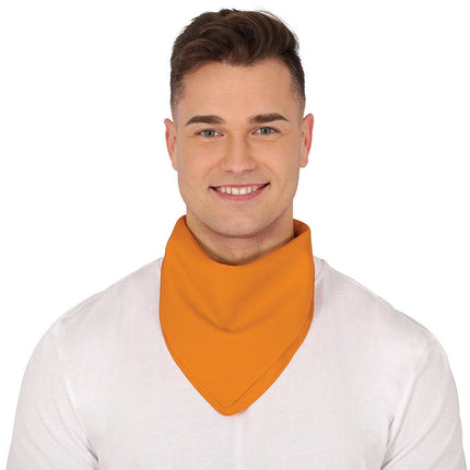 Oranje Bandana 54cm van Fiestas Guirca koop je bij Partywinkel