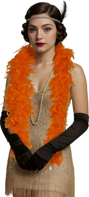 Oranje Boa Veren 80gr van Fiestas Guirca koop je bij Partywinkel