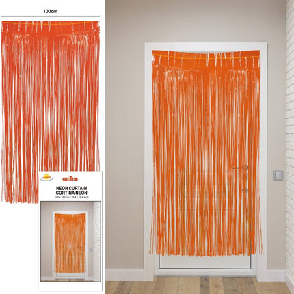 Oranje Deurgordijn 2m van Fiestas Guirca koop je bij Partywinkel