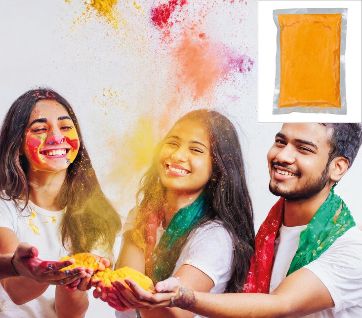 Oranje Holi Poeder 200gr - Partywinkel - 8434077140314