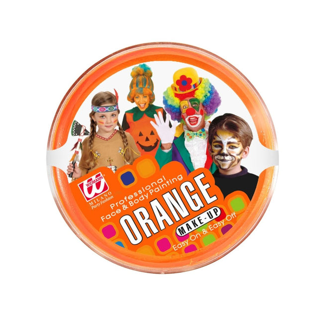 Oranje Schmink 25gr van Widmann koop je bij Partywinkel