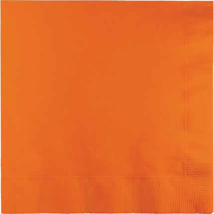Oranje Servetten 3 - Laags 41cm 25st van Creative Converting koop je bij Partywinkel