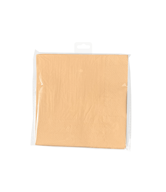 Oranje Servetten Pastel 16,5cm 8st van Paper Dreams koop je bij Partywinkel