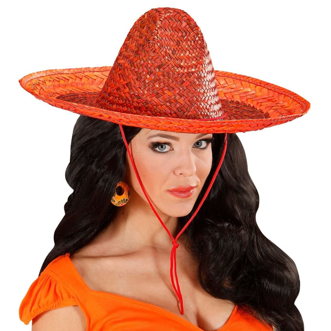Oranje Sombrero 48cm van Widmann koop je bij Partywinkel