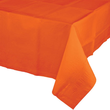 Oranje Tafelkleed 2,74m van Creative Converting koop je bij Partywinkel