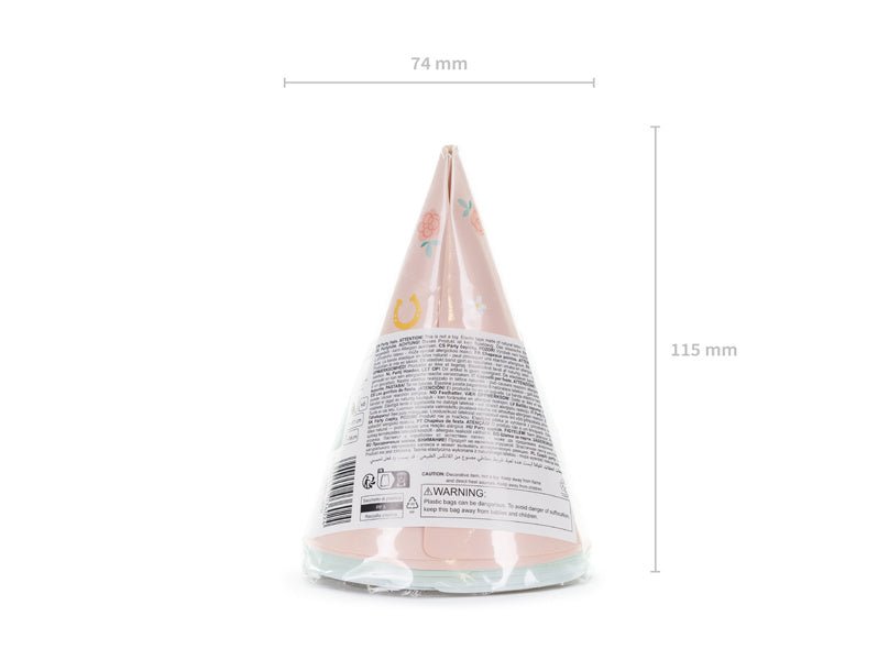 Paard Feesthoedjes 16cm 6st van Partydeco koop je bij Partywinkel