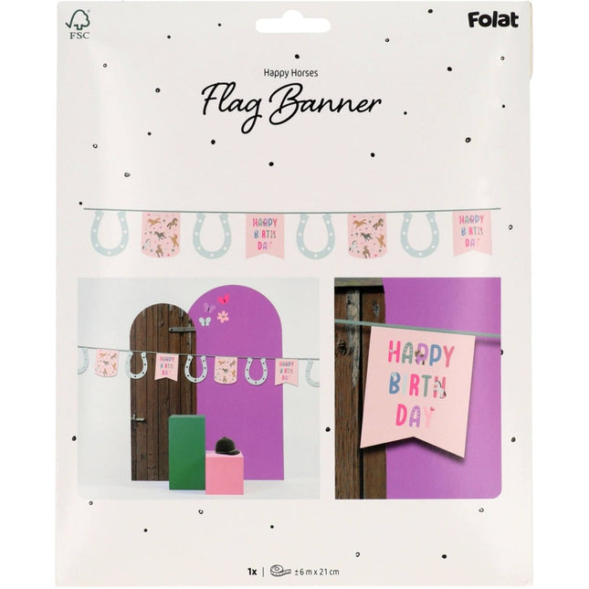 Paard Slinger Happy Birthday 6m van Folat koop je bij Partywinkel