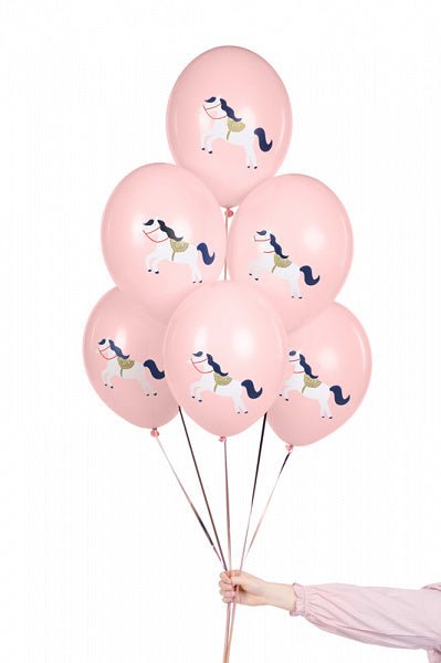 Paarden Ballonnen 30cm 6st van Partydeco koop je bij Partywinkel
