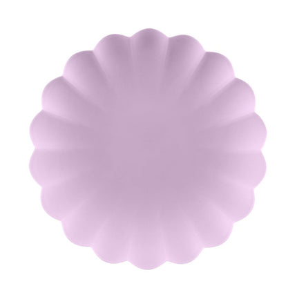 Paars Borden 22cm 4st van Partydeco koop je bij Partywinkel