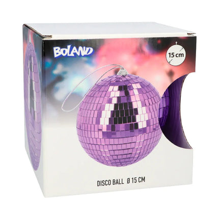 Paars Discobal 15cm van Boland koop je bij Partywinkel