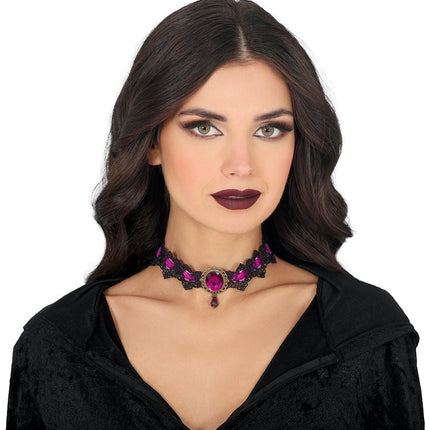 Paars Zwarte Ketting van Fiestas Guirca koop je bij Partywinkel