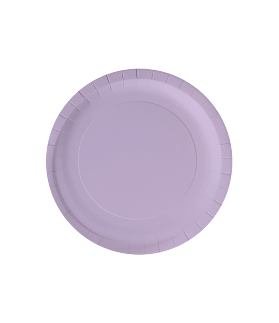 Paarse Borden 23cm 8st van Paper Dreams koop je bij Partywinkel