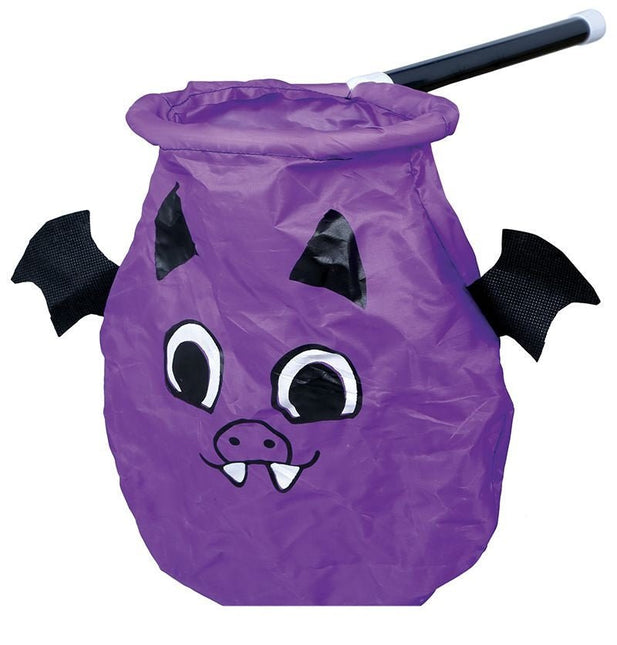 Paarse Halloween Snoep Zak Vleermuis van Fiestas Guirca koop je bij Partywinkel