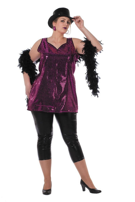 Pailletten Jurk Roze van Wilbers & Wilbers koop je bij Partywinkel