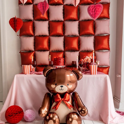 Paper honeycomb decorations Hearts, mix, 20 - 30 cm - Partywinkel - 5904555069992