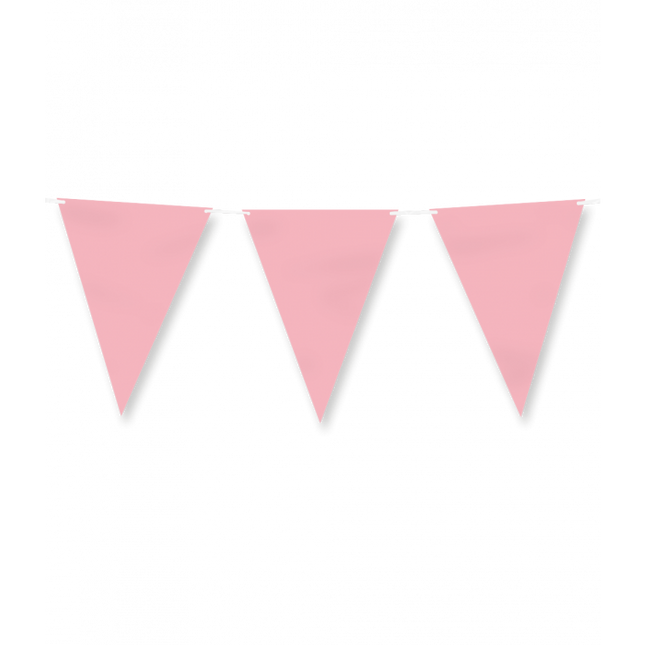 Ghirlanda rosa pastello 6m