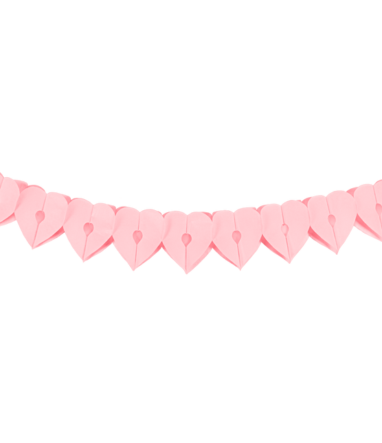 Ghirlanda di carta - Cuore rosa