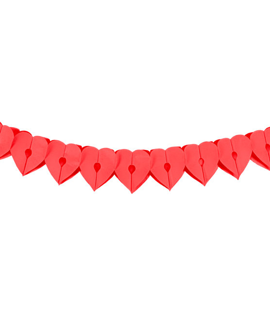 Ghirlanda di carta - Cuore rosso