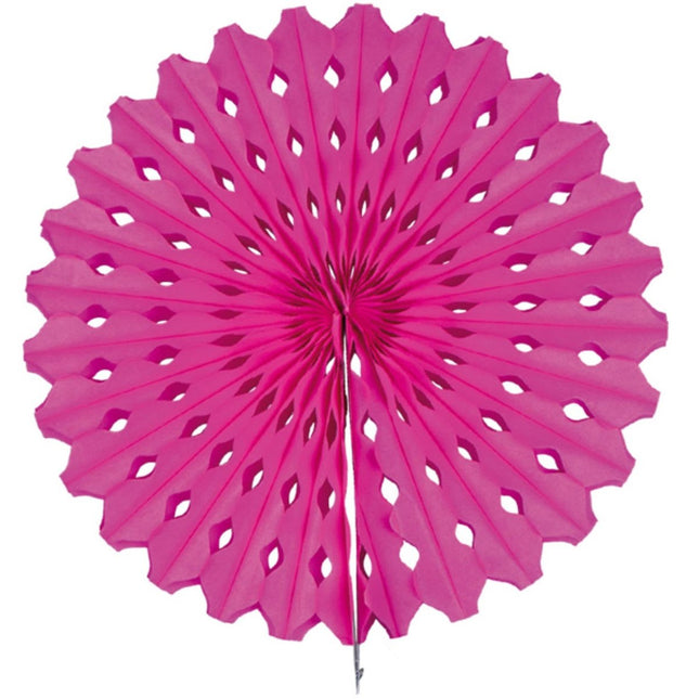Papieren Waaier Fuchsia 45cm van Folat koop je bij Partywinkel